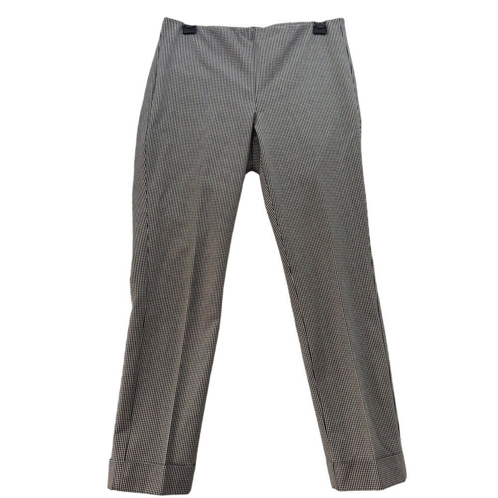 J. Jill‎ Premium Stretch Gingham Pants Career Casual Size 6